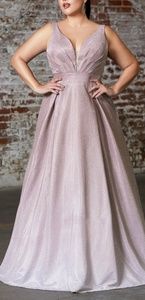 Plus size formal prom gown,bridesmaid party dress